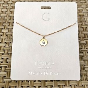 🌸 G * Initial Name Chain Lumiela Necklace 🌸
